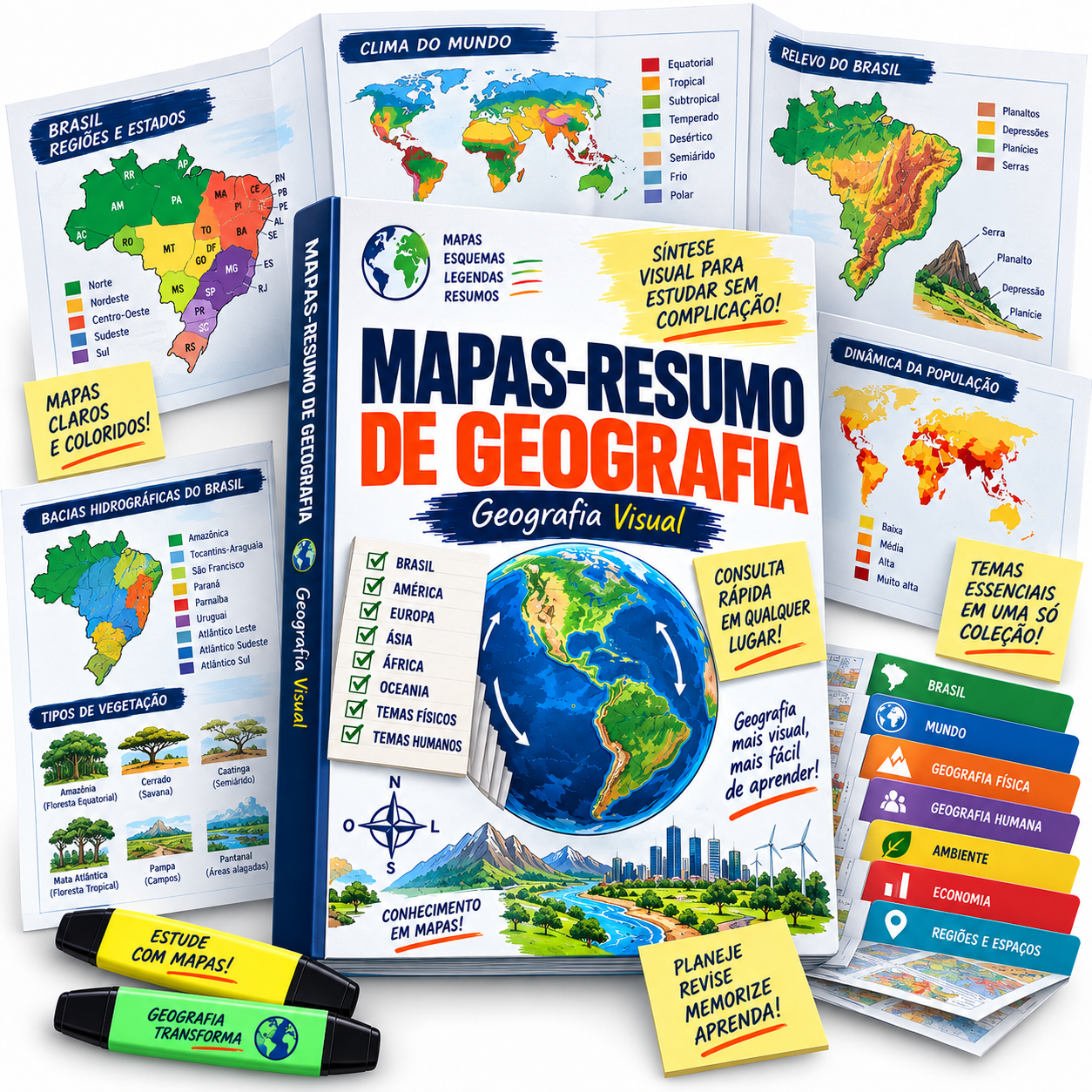 Mapas-Resumo de Geografia